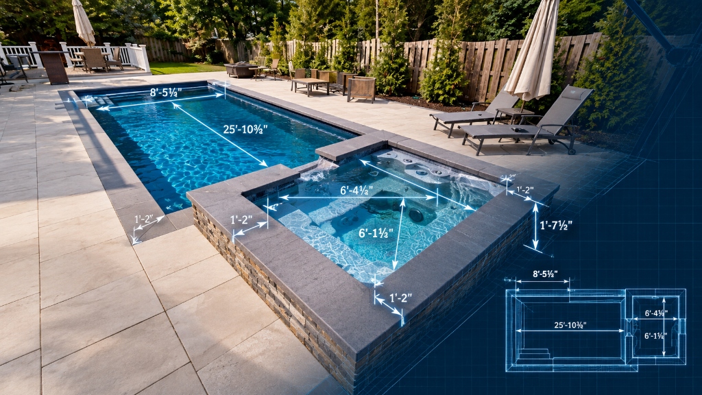 Modern Geometric Pool and Spa Survey